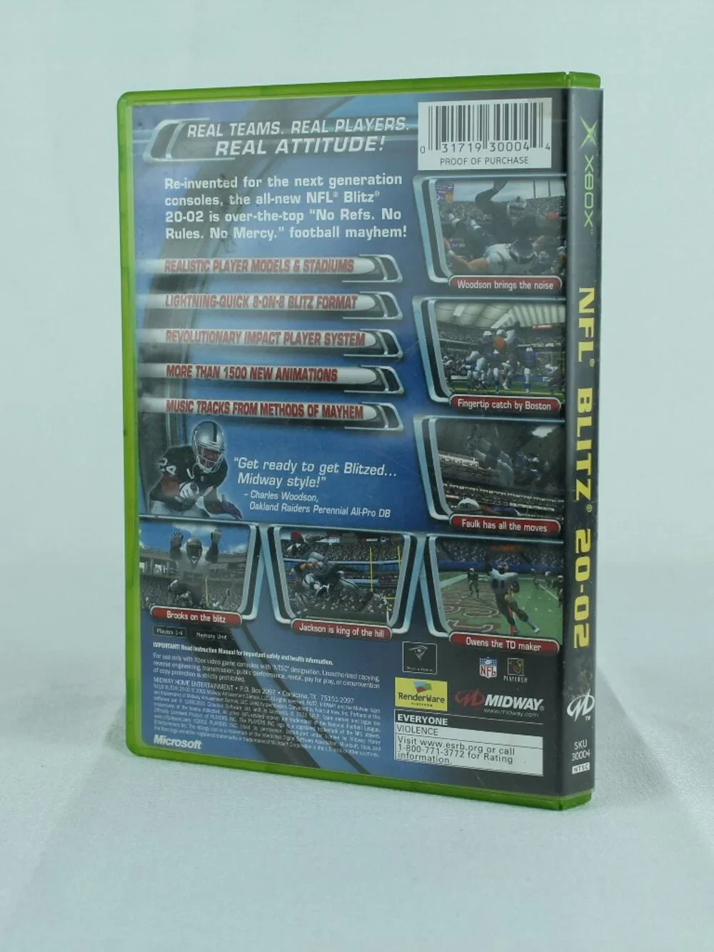 NFL Blitz 2002 Microsoft Xbox Complete CIB Video Game Original Case Disc
